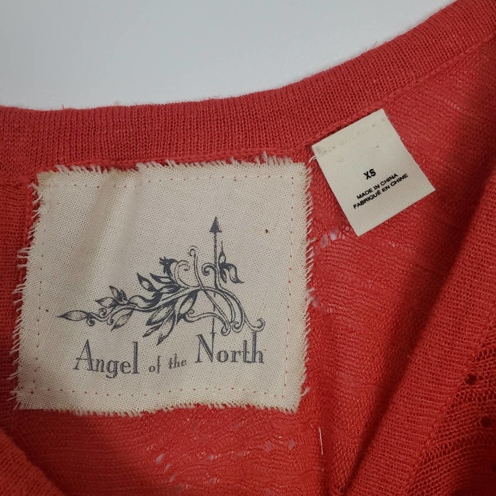 Anthro Angel of the North short sleeved open back top - Picture 3 of 5